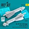 RESKIT RS32-0601 Kh-29T (AS-14B Kedge) missiles with AKU-58 (2 pcs) (Su-17, Su-25, Su-24, Su-30, Mig-27) (3D Printed) (1/32)